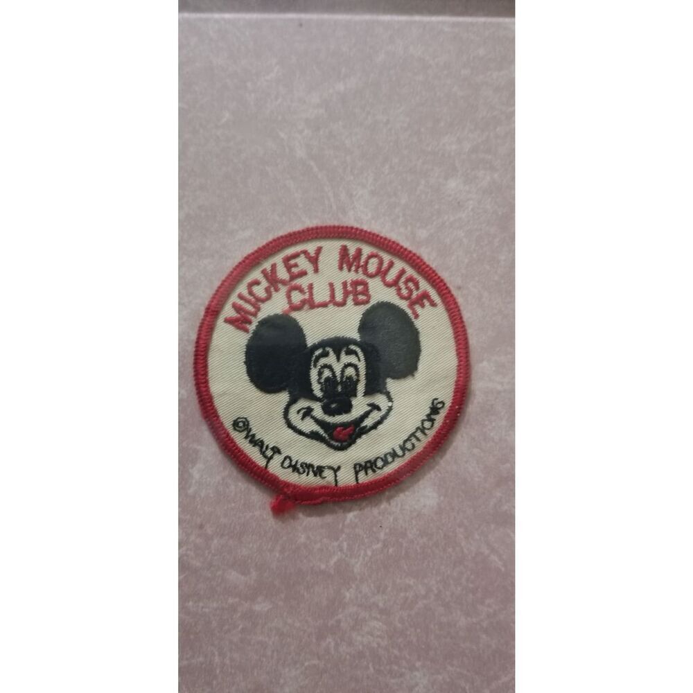 Vintage Mickey Moues Club Iron On Patch